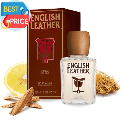 Salpicaduras para después del afeitado de cuero inglés para hombre de Foto 1 de 4