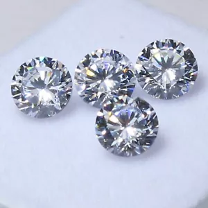 Natural 1.00 Ct DE Color VVS1 4.00 mm Round Brilliant Cut White Diamond 4 Pc Lot - Picture 1 of 8