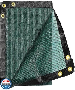 E.share 70% Green Shade Cloth for Garden,Sun Shade Outdoor Patio with Grommet - Picture 1 of 5