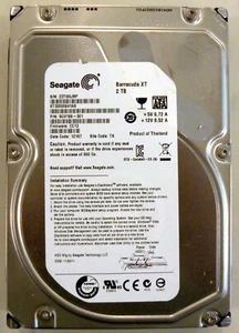 Seagate Barracuda XT 2TB HDD SATA III 6.0Gbps ST32000641AS 3.5" Hard Drive - Afbeelding 1 van 3