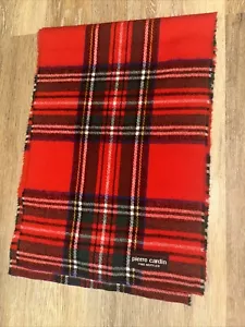 Pierre Cardin Bufanda Silenciador Fino Invierno París Vacaciones Navidad Lana Fría De Colección - Imagen 1 de 2
