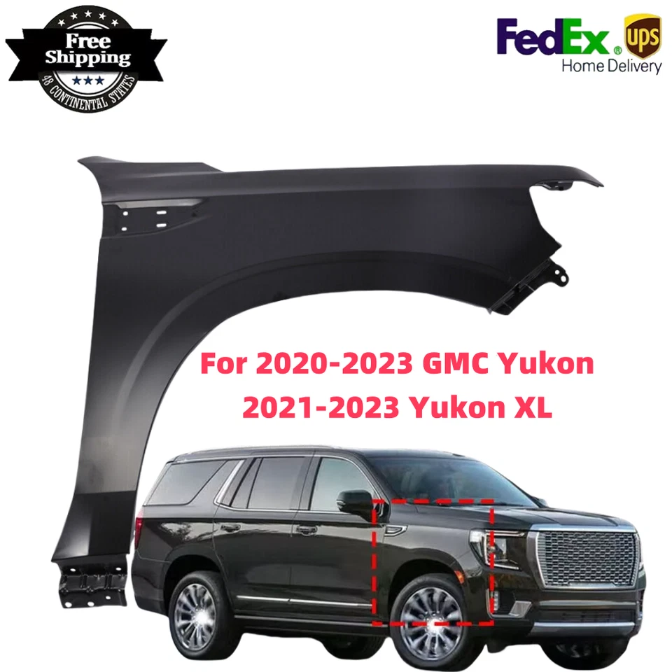 Front Fender Right Passenger Side Fit For 2020-2023 GMC Yukon 2021-2023 Yukon XL Foto 1 de 4