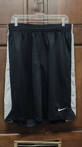 Nike Black & Gray Activewear Athletic Basketball Shorts Men's Size XL - Picture 1 of 5