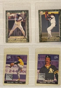 1 set MLB Baseball Card Plastic Sleeve Pre-owned Dennis Eckersley Tony Gwynn - Picture 1 of 5