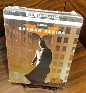 Batman Begins 4K UHD/Blu-ray Steelbook - EU IMPORT - NEW (Sealed) - Free Box S&H - Picture 1 of 9
