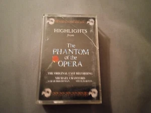 Highlights from the Phantom of the Opera Cassette Tape, 1987 Michael Crawford - Picture 1 of 5