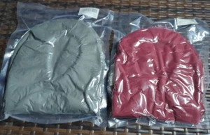 2 Pack Velvet Toilet Lid Cover & Toilet Tank Lid Covers Fabric Burgundy + Black - Picture 1 of 3