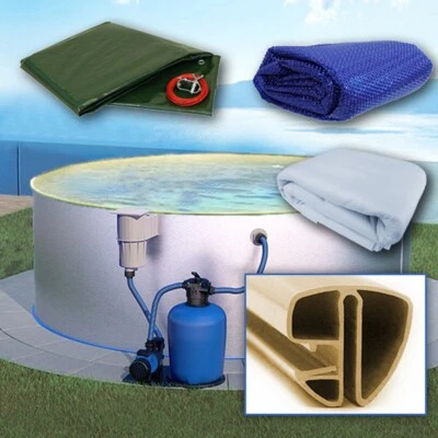 Rund Pool Ø 500 x 120 cm I ALL IN ONE SET I sand 0,8 mm I viel Zubehör 5 x 1,2 m - Bild 1 von 4