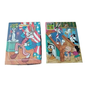 Vintage 1990 Looney Tunes Halloween and Bugs Bunny Patriotic Puzzles 2 - Picture 1 of 10