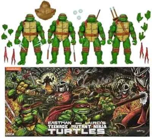 NECA TMNT LEONARDO RAPHAEL MICHELANGELO DONATELLO 4-PACK MIRAGE COMICS FIGURE - Picture 1 of 7
