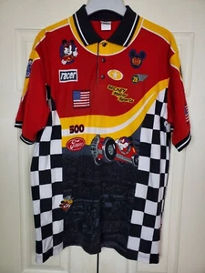 RARE Vintage The Disney Catalog Mickey Motor Sports Racer Polo LARGE 100% Cotton - Bild 1 von 12