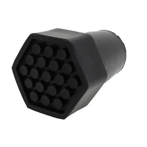 Schwerlast Krücke Gummi Spitzen Sechskant Aderendhülsen Füße - 22 mm 7/8" - 4er Pack - Bild 1 von 4