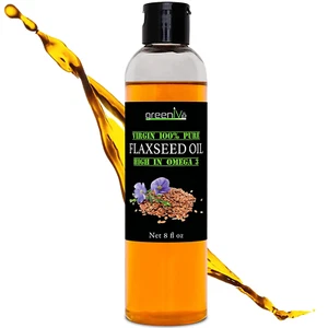 Natural Puro Aceite De Semilla De Lino Aceite De Linaza (8 Fl Oz) - Imagen 1 de 13