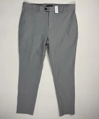 Banana Republic Slim Tapered Fit Men 36x36 (36x33) Dress Slacks NWT Stretch Grey - Image 1 of 4