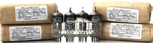 12AT7 MULLARD Square Getter British Made Amplitrex tested Qty 1 Match Quad 4 Pcs - Picture 1 of 14