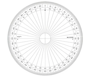 Transportador Circular Completo Con Grados Ø 20 Cm - Picture 1 of 1