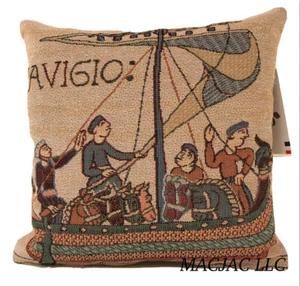 Bayeux Navire Gobelin Kissen Made In France Neu mit Etikett - Bild 1 von 1