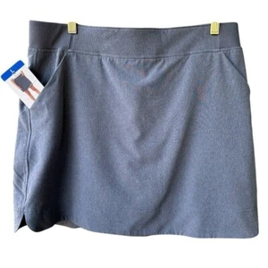 32 Degrees Skirt Skort Blue NWT Preppy Athleisure Tennis Pickleball Size Large - Picture 1 of 9