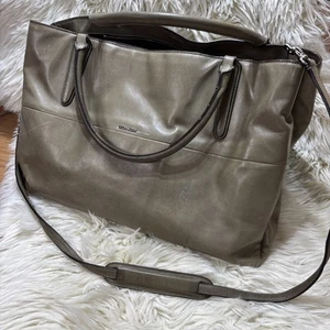 Bolso convertible Coach 32291 suave Borough en cuero napa gris tierra - Imagen 1 de 13