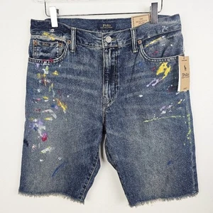 Polo Ralph Lauren Boy's Splatter Sullivan Slim Denim Shorts - Big Kid - Picture 1 of 13