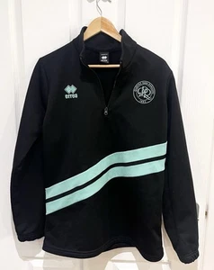 Queens Park Rangers QPR Errea 1/4 Zip Fleece Football Training Top Black Large - Picture 1 of 3