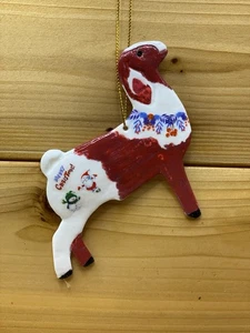 Adorno de Navidad Boer Cabra Personalizado Hecho a Mano ÚNICO - Imagen 1 de 1