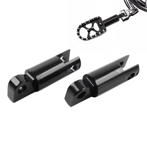 Par de extensiones de reposapiés masculino para Harley Sportster Softail Dyna Touring - Imagen 1 de 11