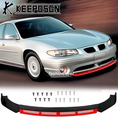 Kit de carrocería de alerón divisor de labios para parachoques delantero rojo para Pontiac Grand Prix G8 Foto 1 de 4