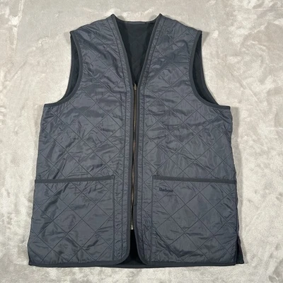 Barbour Polarquilt Waistcoat Vest Men M Zip-in Liner for Coat Quilted Bodywarmer - Image 1 of 4
