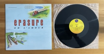 ERASURE Oh L’Amour 12” Rare PROMO Vinyl Maxi Single 1986 - Image 1 of 4