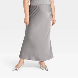 A New Day Damen Maxi-Schlupfrock Übergröße 2X - leicht - grau NEU - Bild 1 von 2