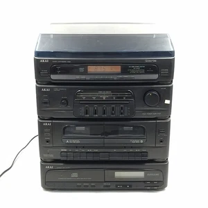AKAI HiFi Midi Stereo System Turntable Tuner CD Cassette Amp Vintage Faulty - Picture 1 of 18