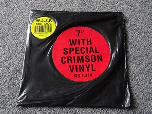 W.A.S.P WASP The Idol 7" Special Crimson Vinyl 1992 NEW VINTAGE SEALED ! RS 6314 - Picture 1 of 6