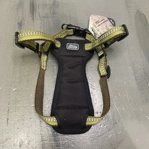 "Arnés acolchado reflectante verde marrón K9 Explorer Fren para perros 12""-18""" - Imagen 1 de 3