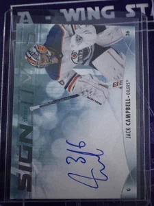 2023-24 Upper Deck SP Sign of the Times Jack Campbell Edmonton On Card Auto - Bild 1 von 1