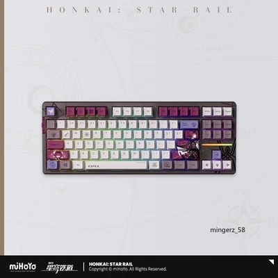 Honkai Star Rail Kafka Mechanical Backlit 87 Key Keyboard Christmas Game Gifts - Image 1 of 4
