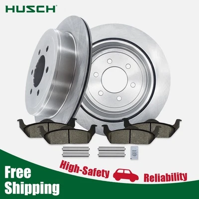 Rear Rotors Brake Pads Kit for Ford F-150 2004-2009 & Lincoln Mark LT 2006-2008 Foto 1 de 4