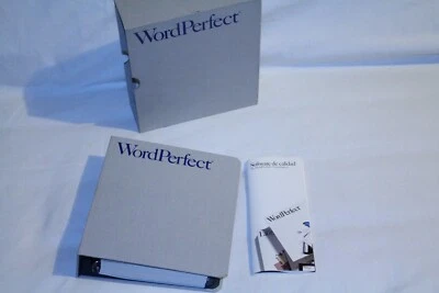 Vintage WordPerfect Binder 1989 for IBM Computer Manual Guide Book - No Software - Image 1 of 4