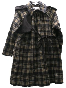 Anja Schwerbrock Girls Shirt Dress Checked - Picture 1 of 2