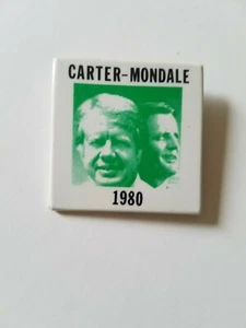Carter - Mondale 1980 - 2" x 2" spilla politica  - Foto 1 di 2