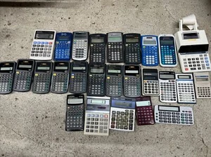 Lot 26 Texas Instruments, Sharp Calculator Lot Parts - Picture 1 of 8