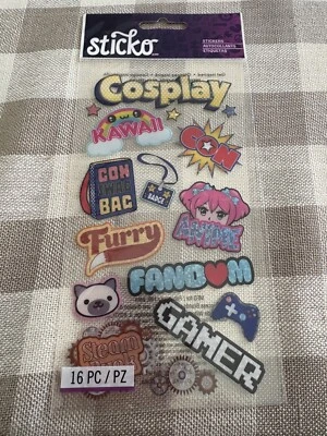 1 упаковка голографических наклеек для косплея: от Sticko - Изображение 1 из 4