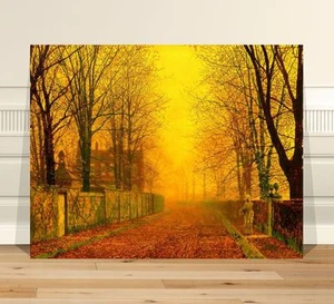 John Atkinson Grimshaw Evening Glow ~ FINE ART CANVAS PRINT 32x24" - Picture 1 of 1