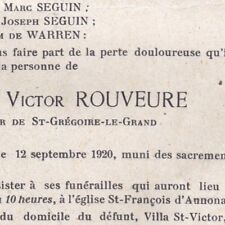 Jean Victor Rouveure Villa Saint-Victor Annonay Ardèche 1920 Propriétaire