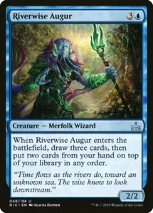 4 Riverwise Augur 4x x4 - casi nuevo - Rivals of Ixalan - SPARROW MAGIC de colección - Imagen 1 de 1