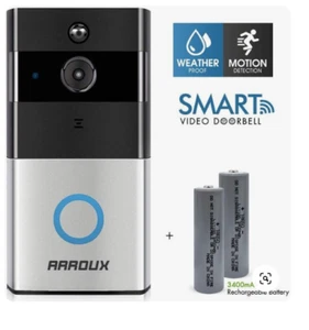 AAROUX Wireless WiFi Video Doorbell Smart Phone Intercom Security Camera Bell - Picture 1 of 6