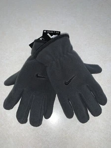 Nike Boys Youth Fleece Gloves Size 8/20 Anthracite Gray NWT - Picture 1 of 3