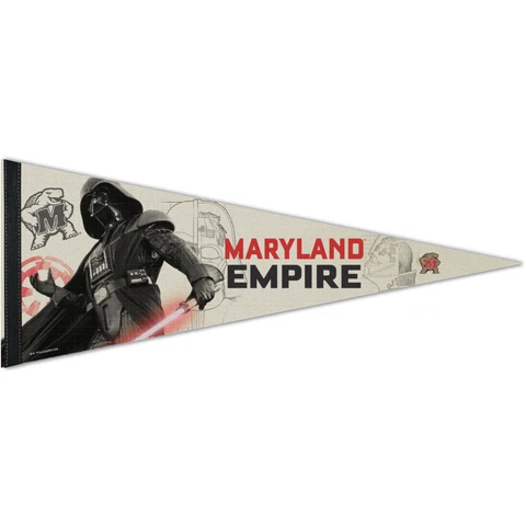 WinCraft Maryland Terrapins 12'' x 30'' Star Wars Premium Pennant Cover