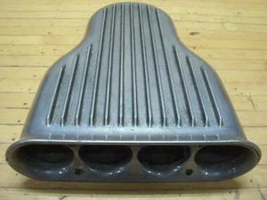 Vintage Cal Custom Finned Aluminum Carburetor Air Cleaner Scoop Hot Rod Gasser - Picture 1 of 16