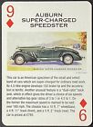 Car Auburn Super Charged Speedster Single Swap Wide Playing Card Unused